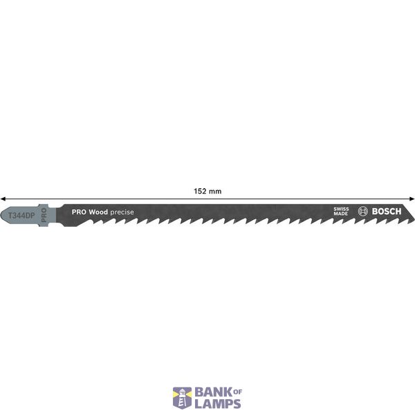 PRO Wood precise T344DP Jigsaw Blade, 152 mm, 25 pcs. image 2