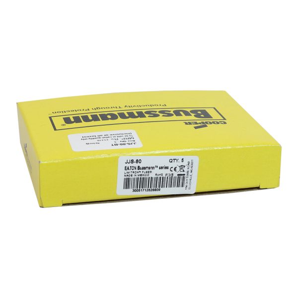 Fuse-link, LV, 80 A, AC 600 V, 19 x 75 mm, T, UL, very fast acting image 12