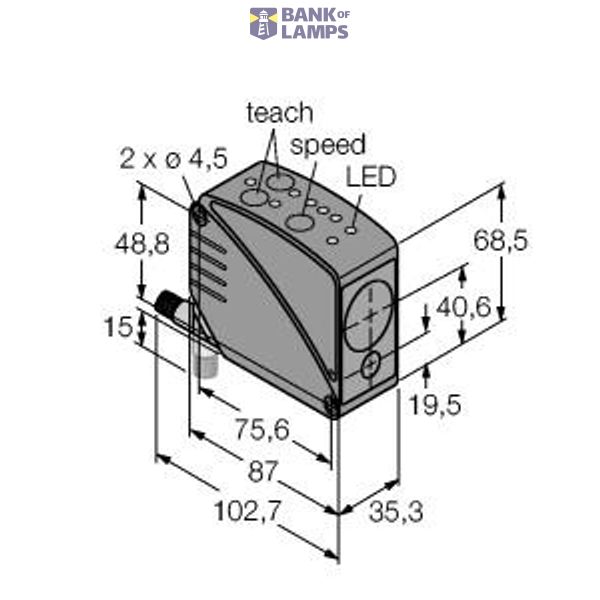 Photoelectric Sensor Retroreflective Laser Sensor (Runtime Measurement)   LT3NULVQ image 1