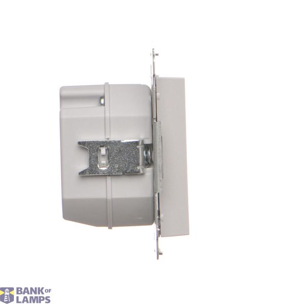 Double socket outlet without earthing, without shutters, (module), Simon 24, IP20, 16A, champagne matt image 1