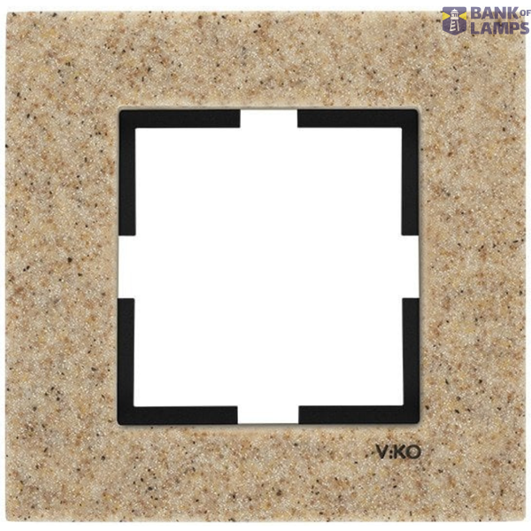 Novella Accessory Corian - Sandstone One Gang Frame image 1