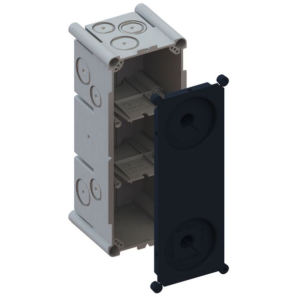 AGRO Flush-mounted box 3x1 with stabilisation cover and separ.walls image 1
