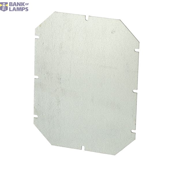 Mounting plate 210x160x1.5 mm, galvanized sheet steel image 1