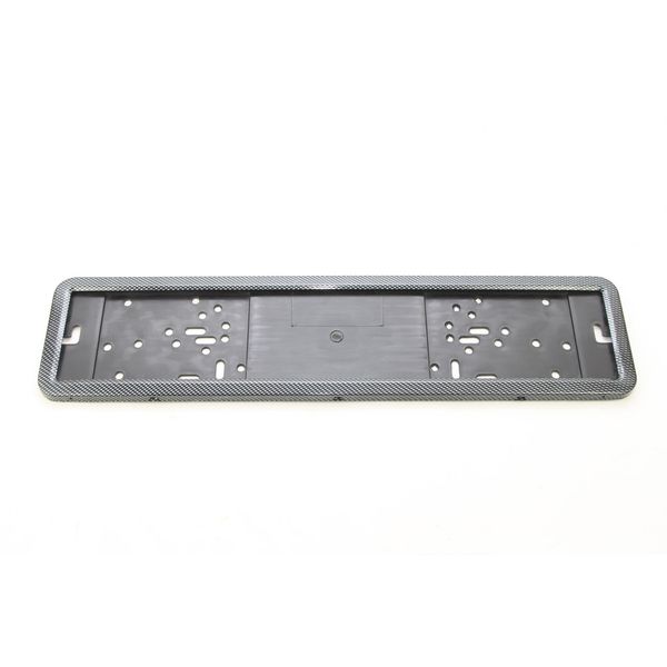 Stainless steel license plate frame CARBON LPF 002 image 1