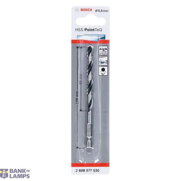 HSS PointTeQ Hex Drill Bit 6.8mm 1 pcs. image 2
