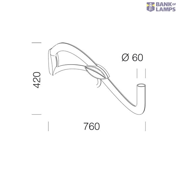 ATTACCO CON CATENELLA 518 RAL7021 image 1