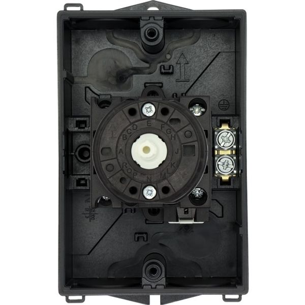 T0-3-15683/I1/SVB-SW Main switch, T0, 20 A, surface mounting, 3 contact unit(s), 3 pole, 2 N/O, 1 N/C, STOP function, With black rotary handle and locking ring, Lockable i image 4