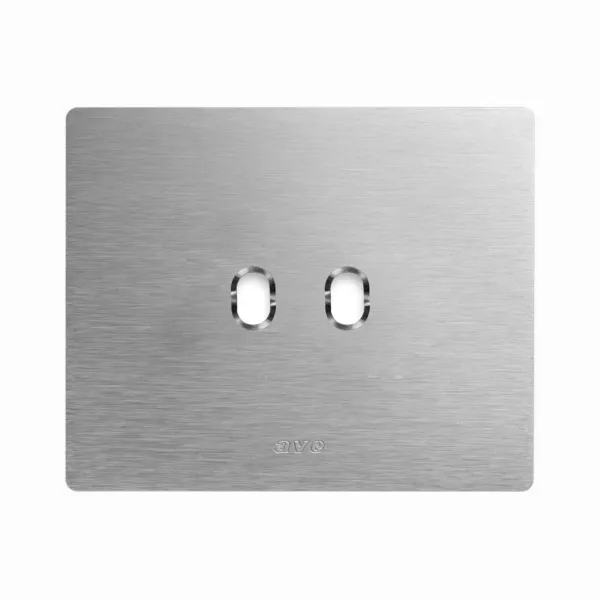 NAT.ALUM.NEW STYLE PLATE 2C RECT.BO image 1