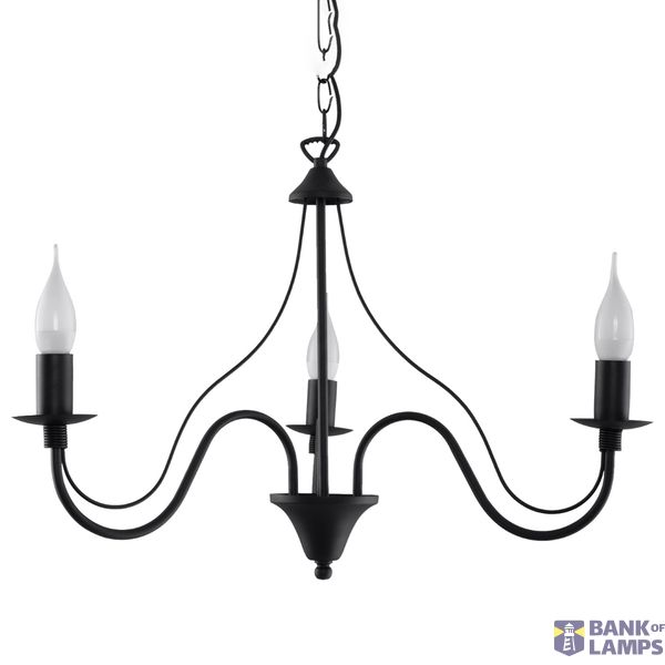 CHANDELIER MINERVA 3 BLACK E14 3X40W IP20 image 6