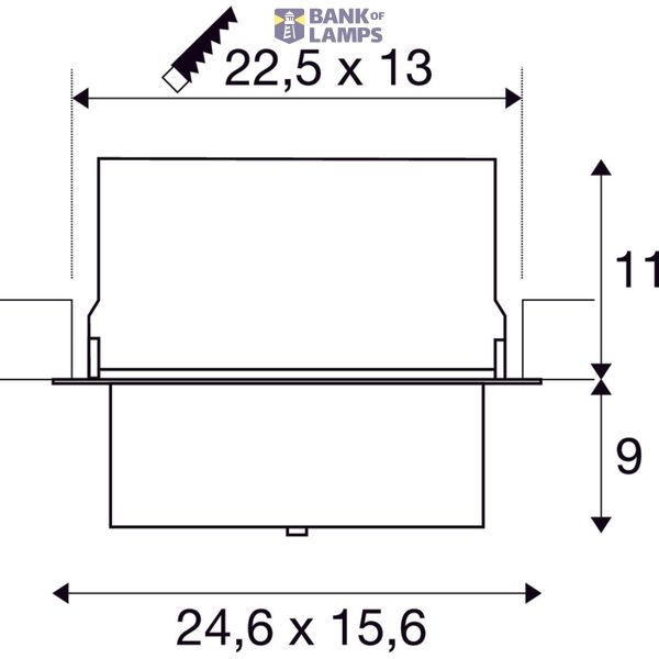 ALAMEA LED recessed ceiling light, black, 3000K, 35W image 5