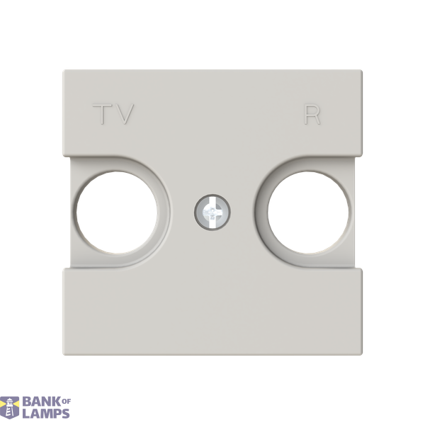 Cover plate for TV/R outlet - 2M - Dune image 1