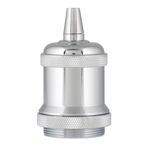 Retro Lampholder Alu E27 Compl. Chrome image 1
