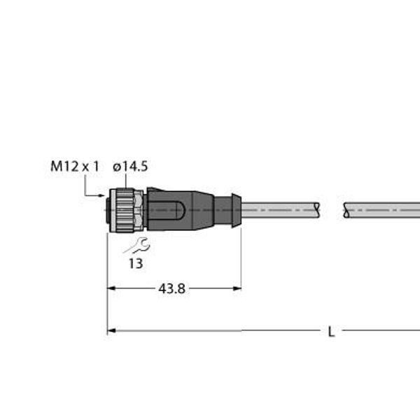 Industrial Ethernet/PROFINET Cable Connection Cable   RKSD-PSGS4M-4416-0.3M image 1