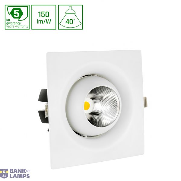 CEL MIRYDA SQUARE 840 19W 230V 40DEG WHITE image 1