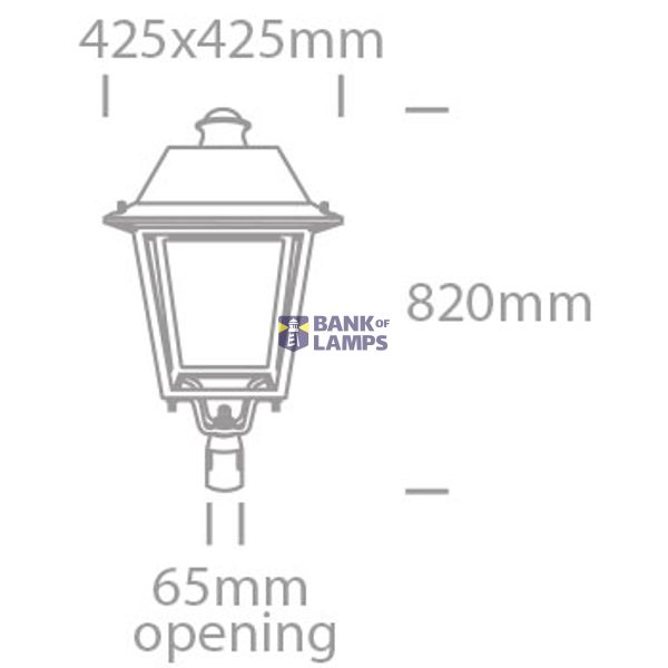 ANTHRACITE LED 60W CW IP66 100-240V image 3