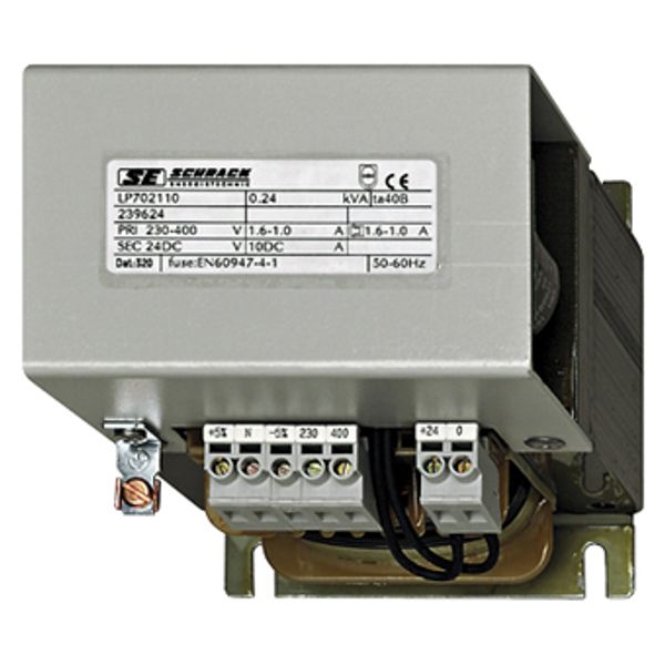 Single-phase Power Supply, non-controlled, 230/24VDC, 20A (The price is shown without markup on metals. Request a quote for accurate information) image 1