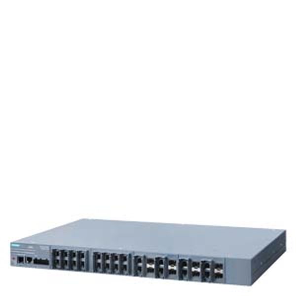 SCALANCE XR524-8C managed Layer 3 switch, 24xRJ45, 8xSFP combo, 24 V DC image 1