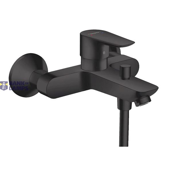Talis E bath mixer, matte black image 1