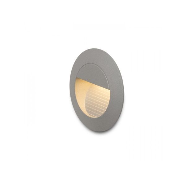 MARCO 70 recessed silver grey 230V LED 3W IP65 3000K image 1