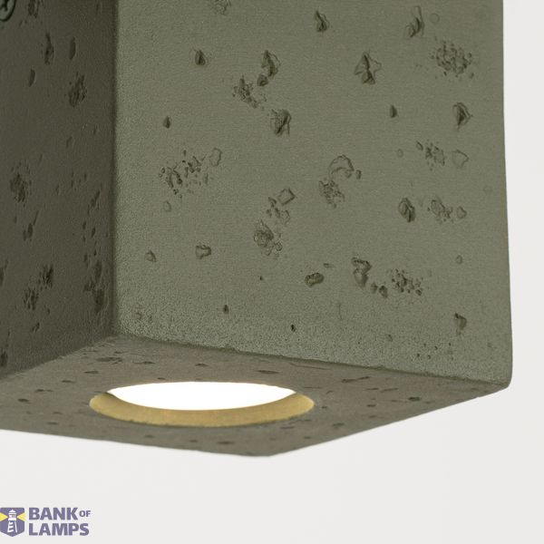 Ceiling lamp QUAD concrete olive green image 2