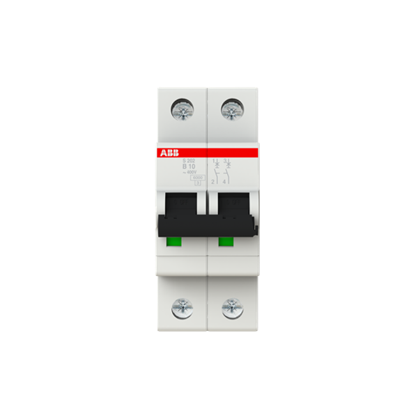 S202-B10 Miniature Circuit Breaker - 2P - B - 10 A image 4