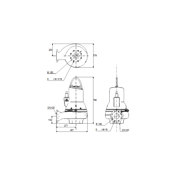 Wastewater pumps SLV.100.100.55.4.51D.C image 2