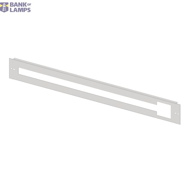 Slotted front plate 5G3 sheet steel, cutout for CEE and 52MW image 1