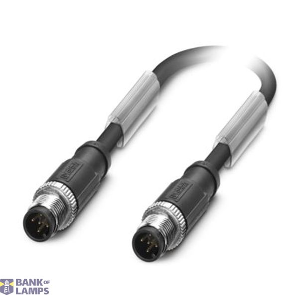 SAC-5P-M12MS/0,3-PUR/MS SH BK - Sensor/actuator cable image 1