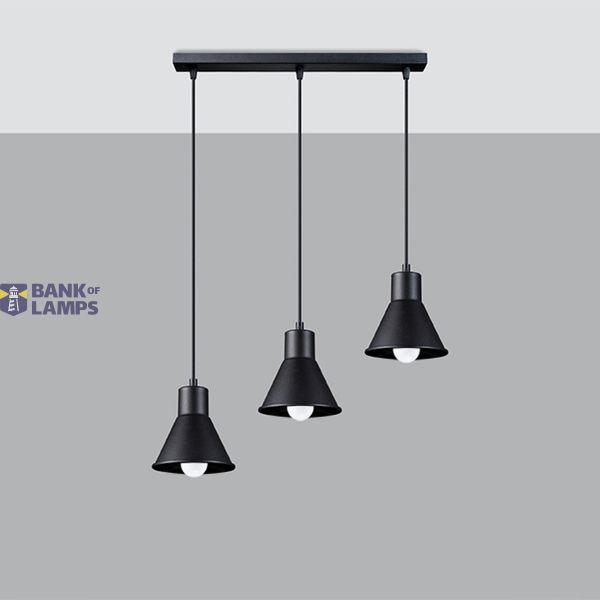 HANGING LAMP TALEJA 3 BLACK E27 3X60W IP20 image 3