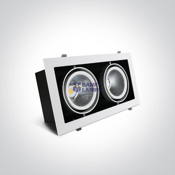 WHITE COB 2x30W WW 38deg 230V image 2