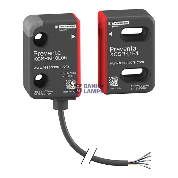 Miniature Safety RFID switch, unique pairing, single model, 5-pin, 5m  image 1