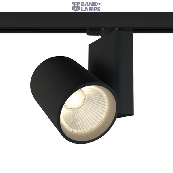 BLACK COB 42W WW TRACK SPOT 230V image 1