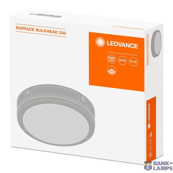 SURFACE BULKHEAD 250 ON/OFF 10W/3000K BK IP65 image 5