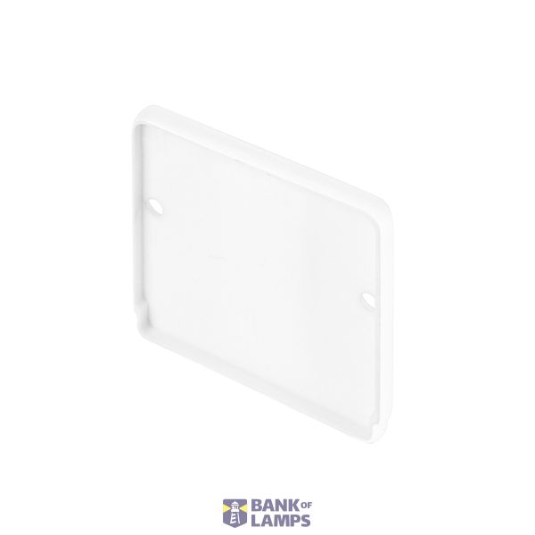 GLENOS end cap for industrial profile flat,matt white,2 pcs. image 1