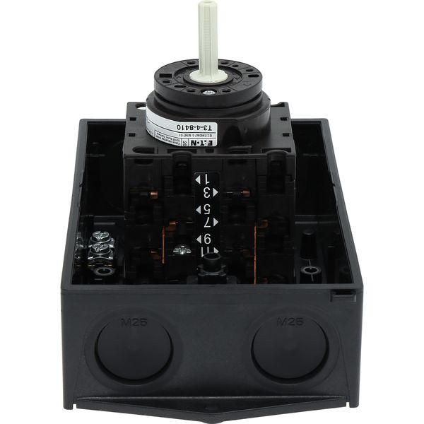 T3-4-8410/I2 Star-delta switches, T3, 32 A, surface mounting, 4 contact unit(s), Contacts: 8, 60 °, maintained, With 0 (Off) position, 0-Y-D, Design number 8410 image 31