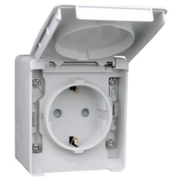SAFETY EARTH SOCKET (SCHUKO TYPE) WHITE image 1