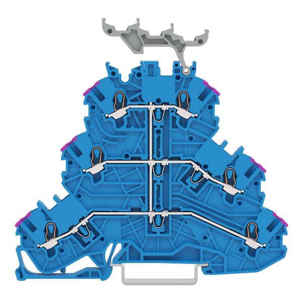 Triple-deck terminal block image 1