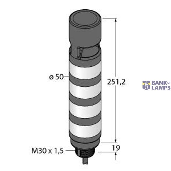 LED Signal Light Tower Light   TL50BGYRAOS image 1