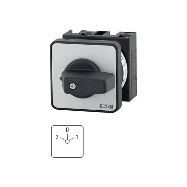 T3-2-37/E Multi-speed switches, T3, 32 A, flush mounting, 2 contact unit(s), Contacts: 4, 60 °, maintained, With 0 (Off) position, 2-0-1, SOND 29, Design number image 4