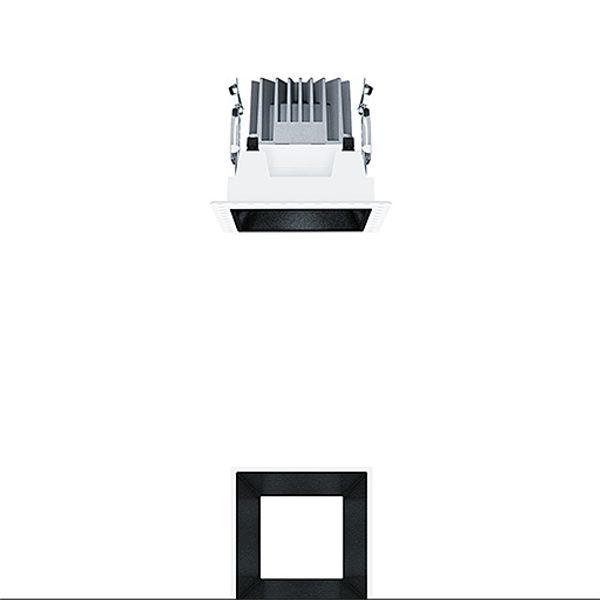P-INF Q100L 500-940 LDO BK TL - LED ceiling-recessed luminaire image 1