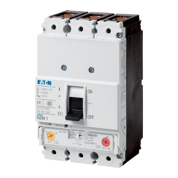 NZMB1-A25-NA Circuit-breaker, 3p, 25A image 4