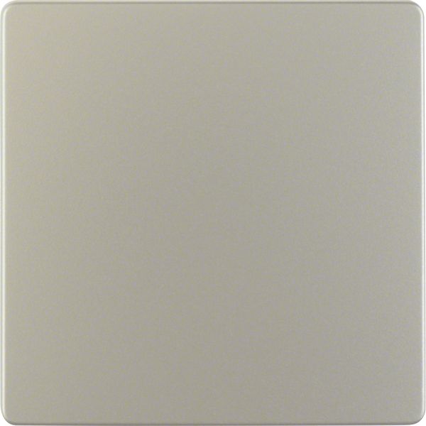 Central plate for sensor insert, KNX, stainless steel matt, lacq. image 1