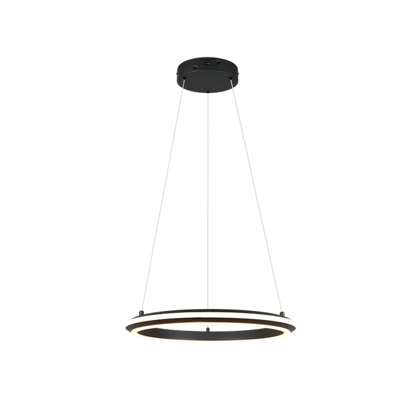 Amador LED pendant 45 cm matt black image 1
