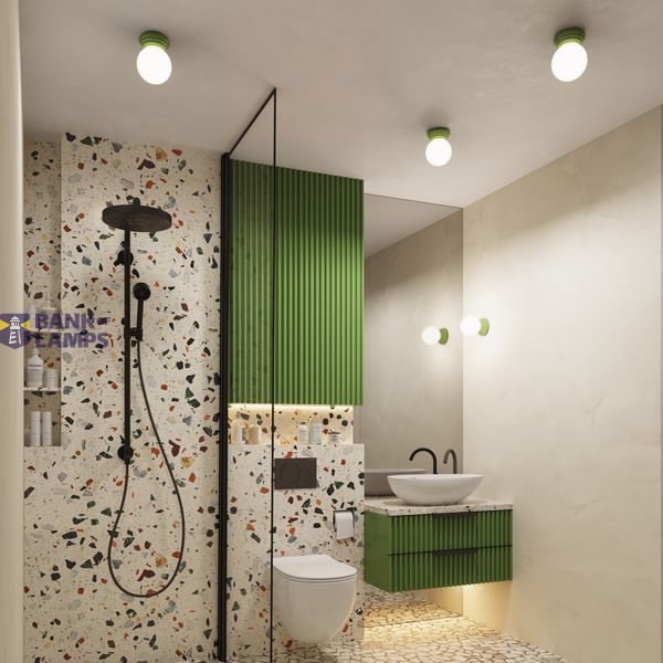 Ceiling lamp ZORI green IP44 image 10