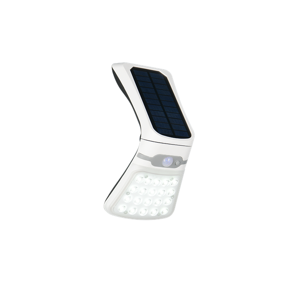 Diadema hybrid solar LED wall lamp white rechargeable motion+dusk sensor 4000K image 1