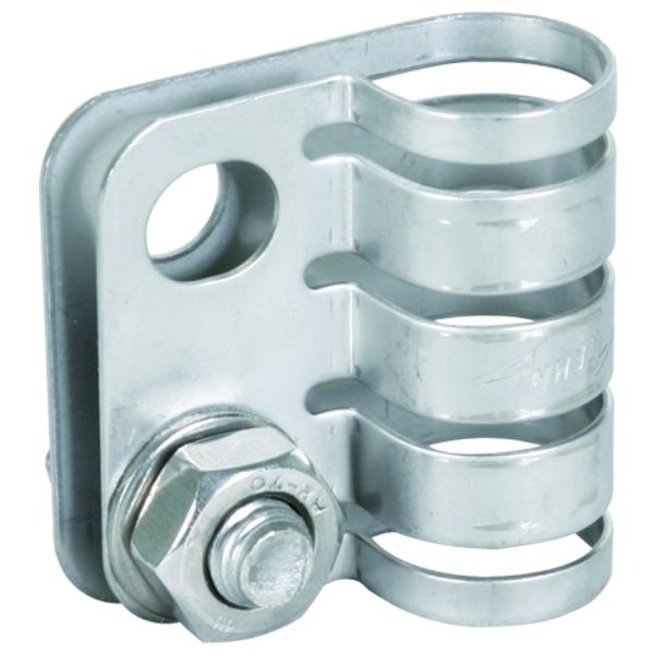 EB terminal element StSt f. HVI light Conductor D 20mm grey image 1