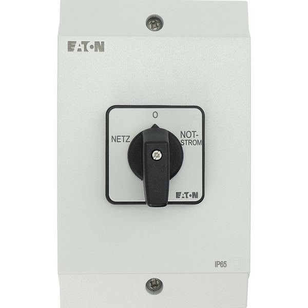 T3-4-8902/I2 Changeoverswitches, T3, 32 A, surface mounting, 4 contact unit(s), Contacts: 8, 60 °, maintained, With 0 (Off) position, Netz-0-Notstrom, Design numbe image 46