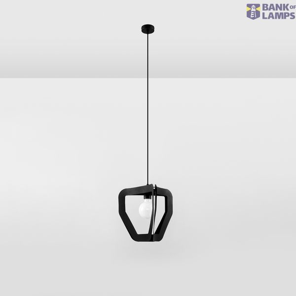 HANGING LAMP TRES BLACK E27 1X60W IP20 image 3