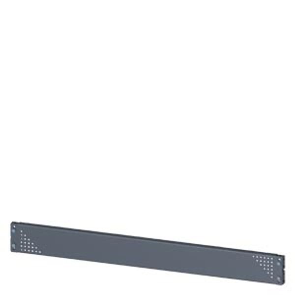 SIVACON, mounting plate, mounting with bracket, perforated, H: 100 mm, W: 1000 mm, zinc-plated The image 1