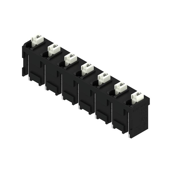 Printed circuit board terminals, 7.62 mm, Number of poles: 7, 180°, Solder pin length (l): 1.5 mm, black, PUSH IN with actuator, Clamping range, max. : 1.5 mm², Tube image 2